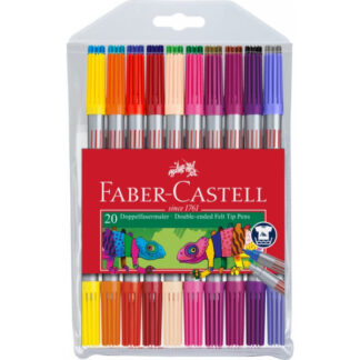 Viltpliiatsid Faber-Castell 2-otsaga 20-värvi