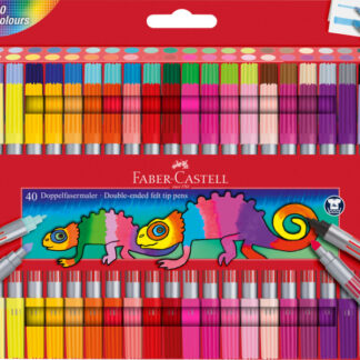 Viltpliiatsid Faber-Castell 2-otsaga 40-värvi