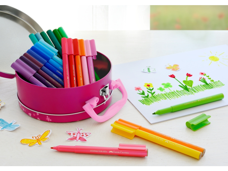 Viltpliiatsid Faber-Castell 33-värvi käekott - Pilt 2