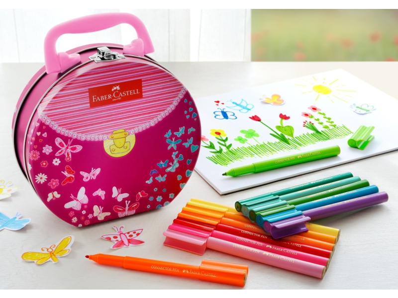 Viltpliiatsid Faber-Castell 33-värvi käekott - Pilt 4