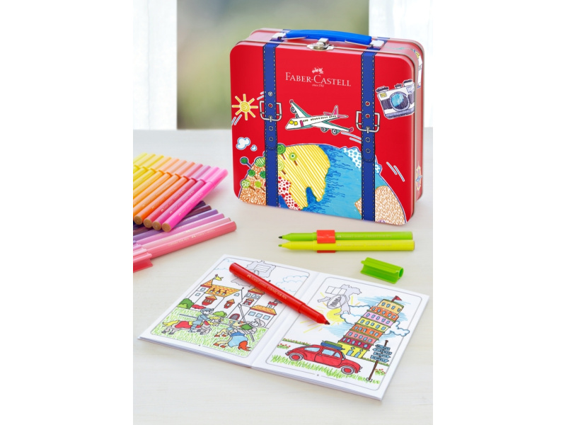 Viltpliiatsid Faber-Castell 40-värvi reisikohver +1 pass 16 pilti - Pilt 4