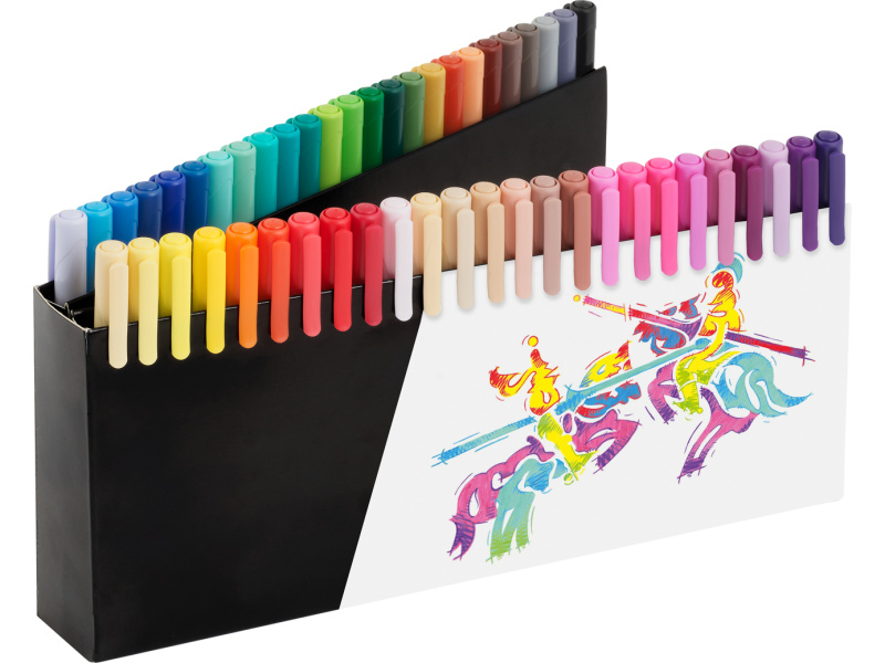 Viltpliiatsid Faber-Castell Black Edition, komplekt 50tk/pk - Pilt 2
