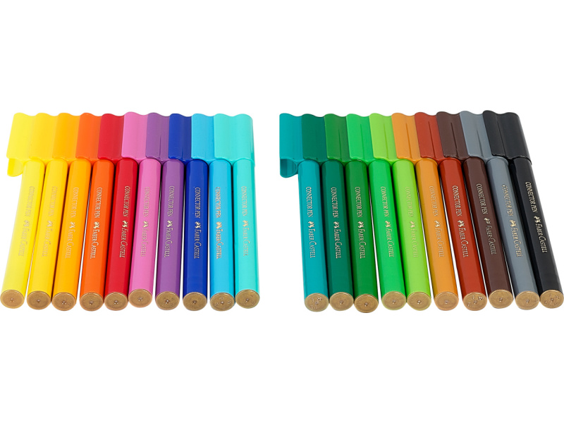 Viltpliiatsid Faber-Castell Connector 20-värvi dinosaurus - Pilt 3