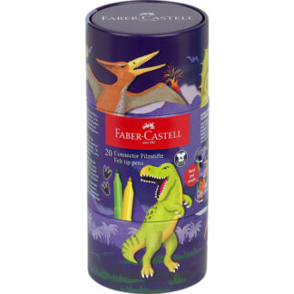 Viltpliiatsid Faber-Castell Connector 20-värvi dinosaurus