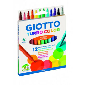 Viltpliiatsid Fila Giotto Turbo Color 12-värvi (riputatav)