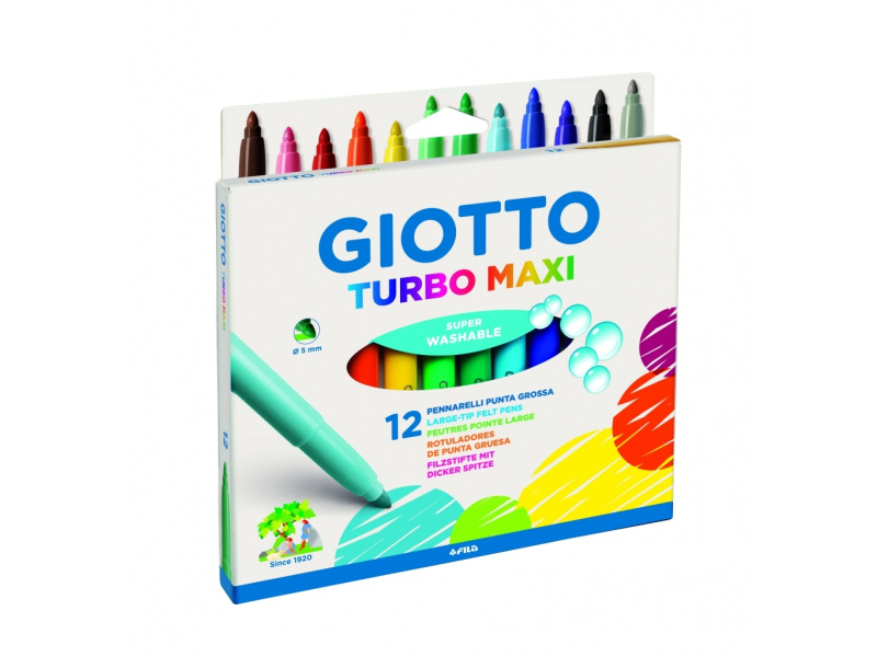 Viltpliiatsid Fila Giotto Turbo Maxi 12-värvi (riputatav) - Pilt 5