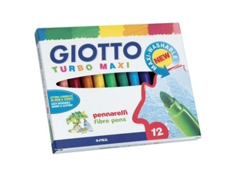 Viltpliiatsid Fila Giotto Turbo Maxi 12-värvi (riputatav)