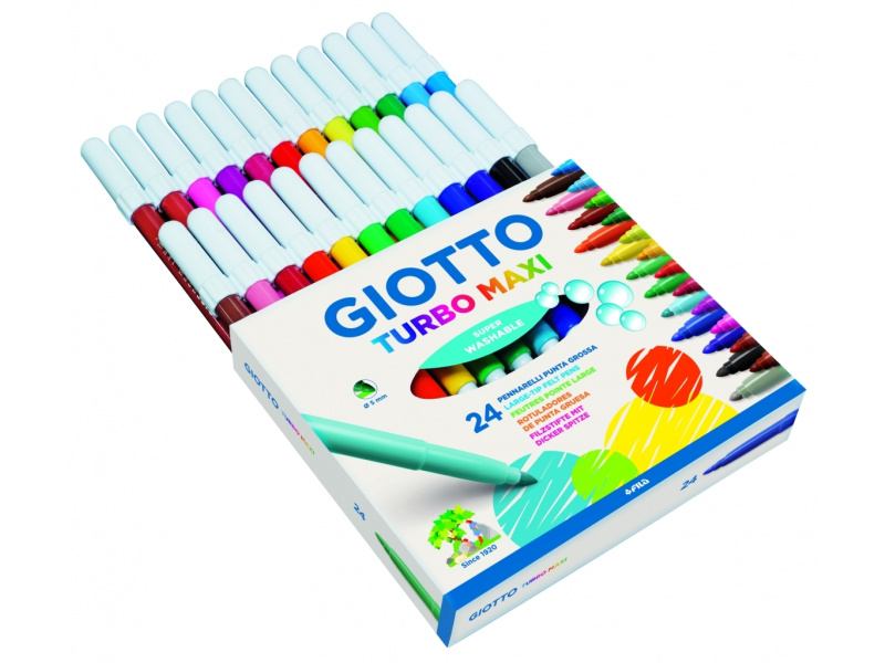 Viltpliiatsid Fila Giotto Turbo Maxi 24-värvi - Pilt 2