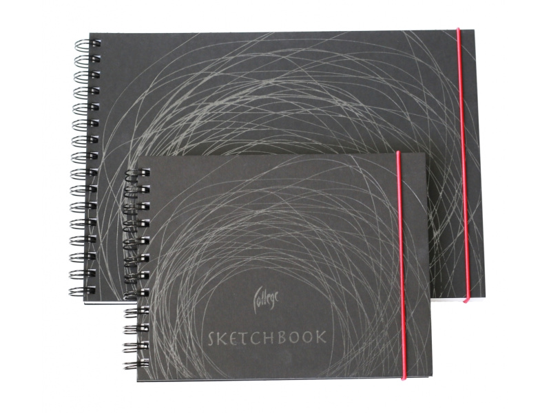 Visandiplokk (Sketchbook) College A4/200g 40L spiraaliga valged lehed