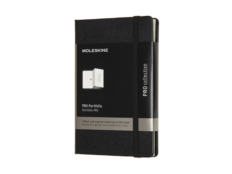 Visiitkaardihoidja Moleskine Pro Portfolio taskusse must