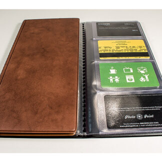 Visiitkaardimapp Prolexplast 201-101 96-le kaardile pruun