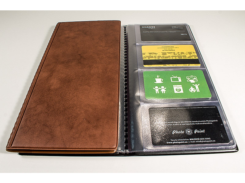 Visiitkaardimapp Prolexplast 201-101 96-le kaardile pruun