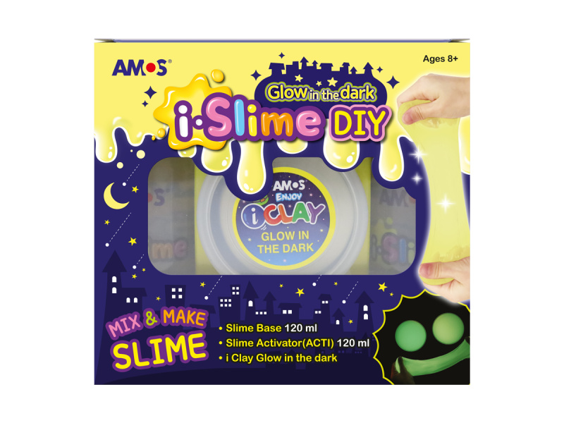 Voolimismass Amos iSlime Glow in the Dark helendav