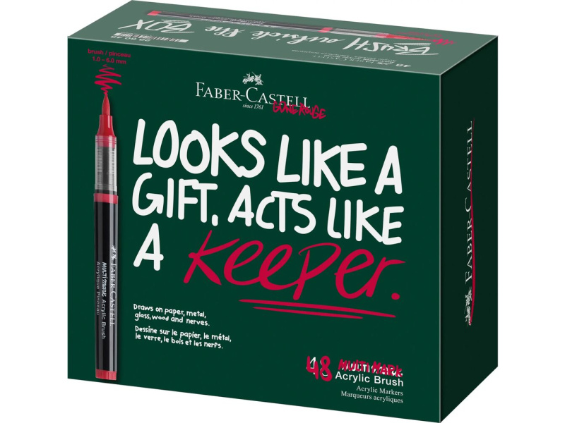 Akrüülmarkerite komplekt Faber-Castell Multimark 48 värvi - Pilt 2