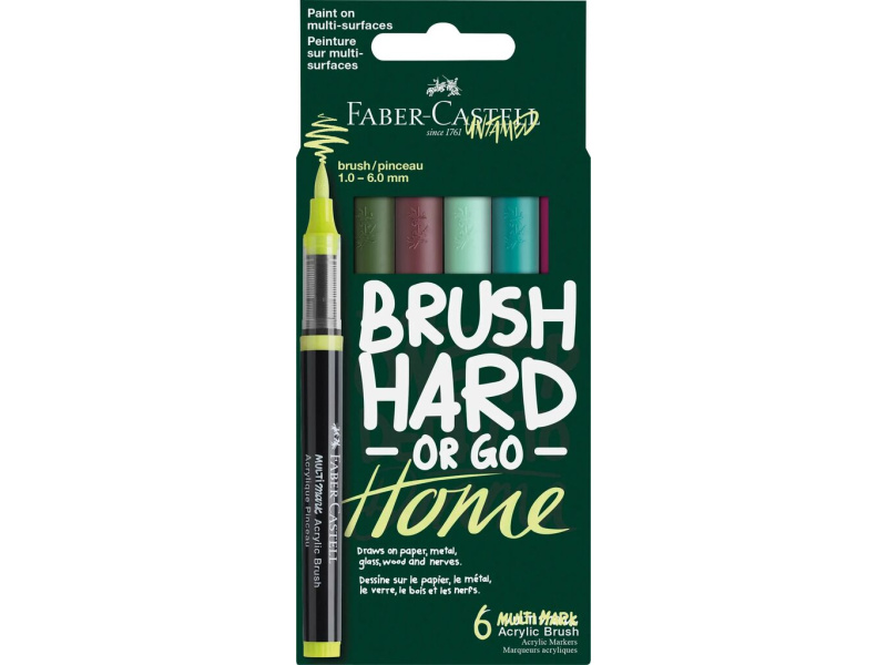Akrüülmarkerite komplekt Faber-Castell Multimark 6 värvi Coty