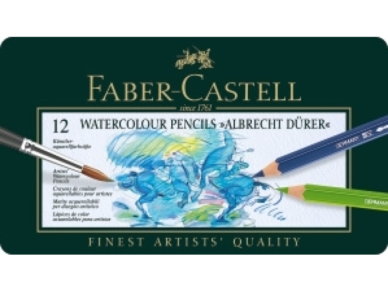 Akvarell-kunstipliiatsid Faber-Castell Albrecht Dürer 12 värvi - Pilt 2