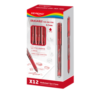 Geelpliiats Keyroad 0.7mm kirjutab-kustutab punane