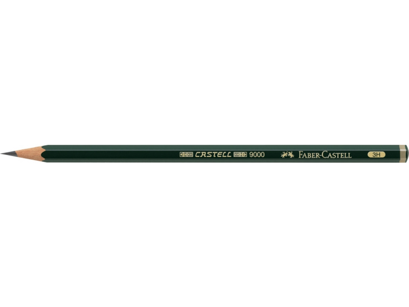 Harilik pliiats Faber-Castell 9000 3H - Pilt 2