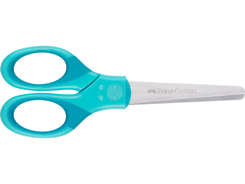 Käärid Faber-Castell Grip türkiis laste - Pilt 3