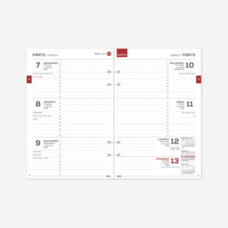Kalender Timer Time-Master ESTO-KANTSLER sisu Nädal