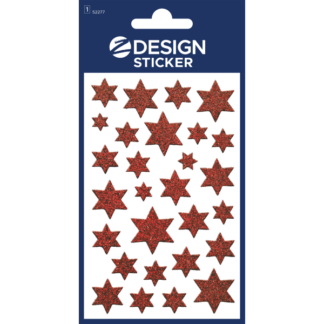 Kleeppildid Z-Design 52277 punased tähed