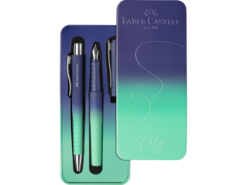 Komplekt Faber-Castell Poly Ball Buzzing Blue pastapliiats + sulepea