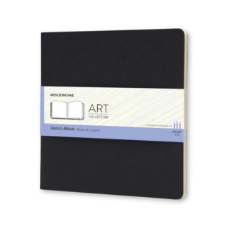 Märkmik Moleskine Sketch Album 19x19cm, valge, pehmed kaaned, must