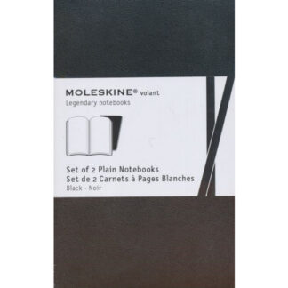 Märkmik Moleskine Volant 9x14cm, valge, pehmed kaaned, must