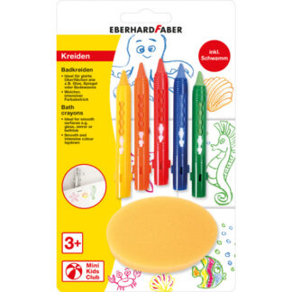 Õlipastellid EberhardFaber vannimängud 5-värvi + svamm