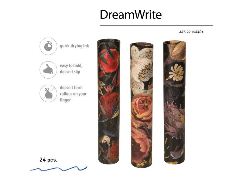 Pastapliiats Bruno Visconti DreamWrite Flora.Black night 0.7mm sinine assortii - Pilt 3