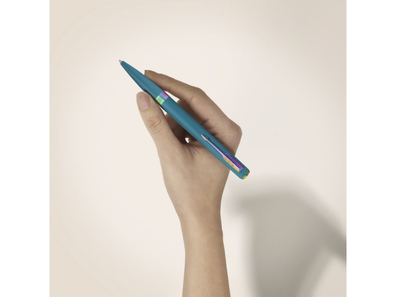 Pastapliiats Parker Meridian Teal RBT, M, sinine tint - Pilt 5