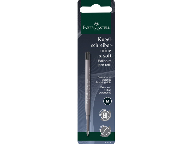 Pastapliiatsi südamik Faber-Castell x-soft must M BC