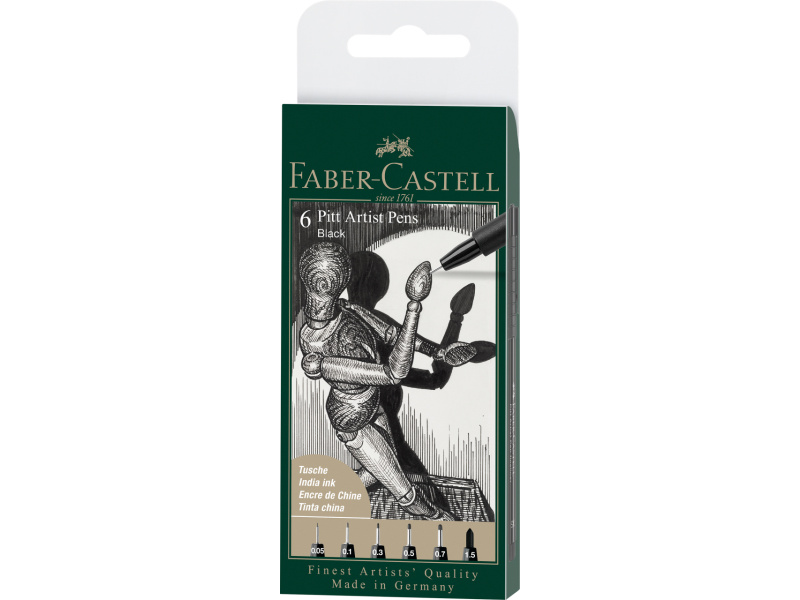 Pintsel-pliiats Faber-Castell Pitt Artist Pen 199 6tk/pk