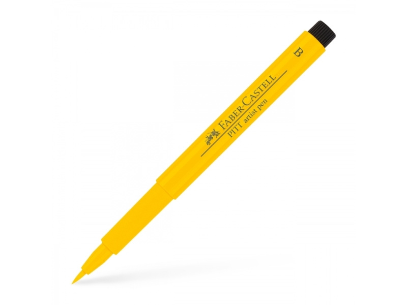 Pintsel-pliiats Faber-Castell Pitt Artist Pen kollane (cadnium yellow)