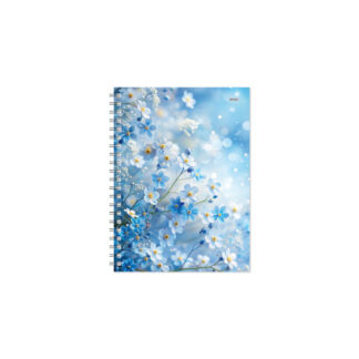Raamatkalender Timer KANTSLER Spiral Disain Nädal H Blue Flowers