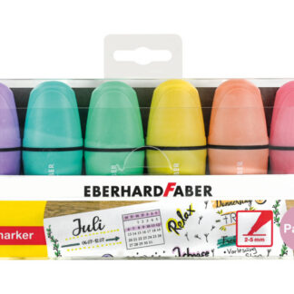 Tekstimarker EberhardFaber mini pastell 6-värvi
