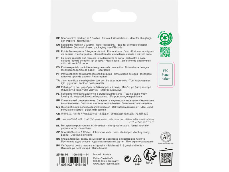Tekstimarkerite komplekt Faber-Castell 48 4-värvi - Pilt 2