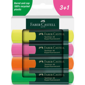 Tekstimarkerite komplekt Faber-Castell 48 4-värvi