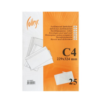 Ümbrik C4 College 229x324mm 25tk/pk
