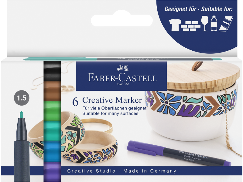 Värvimarker Faber-Castell Fairy forest 6-värvi blistris