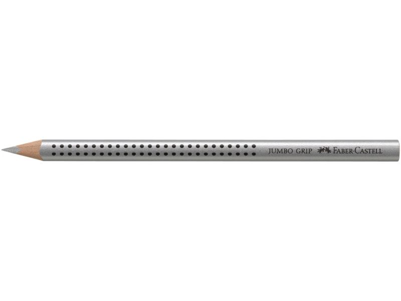 Värvipliiats Faber-Castell Jumbo Grip 82 hõbe - Pilt 2