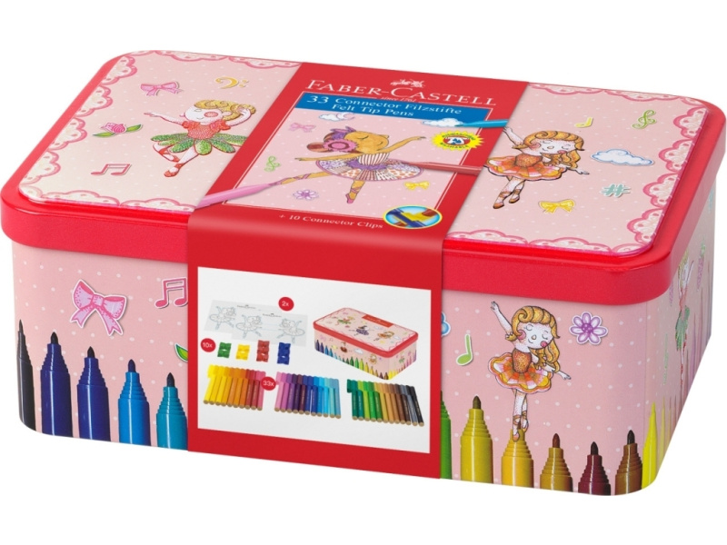Viltpliiatsid Faber-Castell 33-värvi baleriin