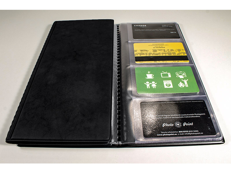 Visiitkaardimapp Prolexplast 201-01 96-le kaardile must