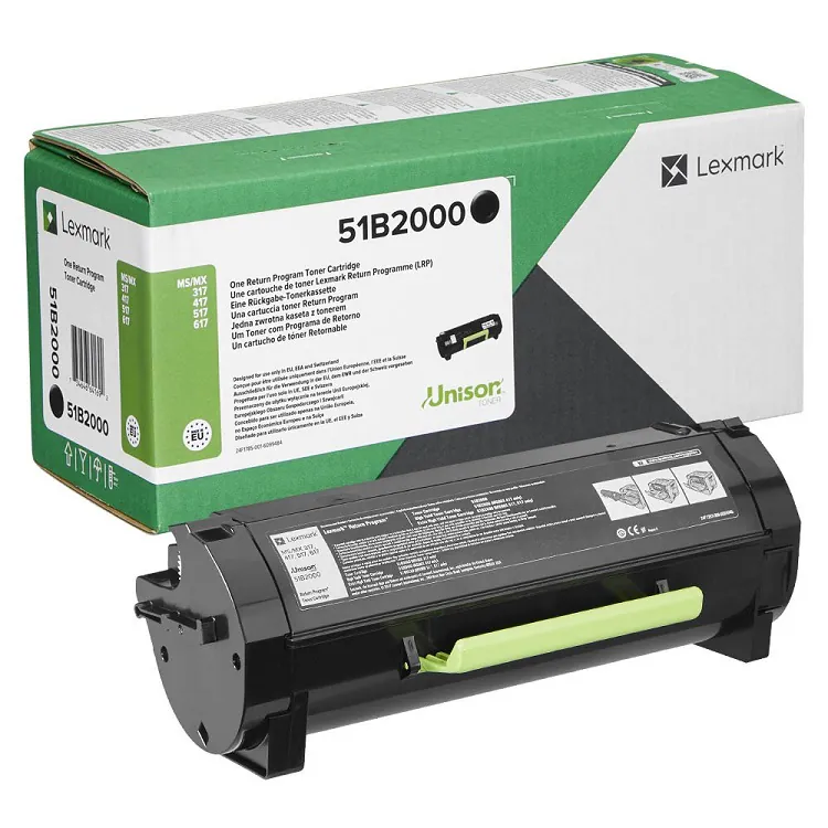 Lexmark 512B (51B2000) must toonerikassett 2500lk