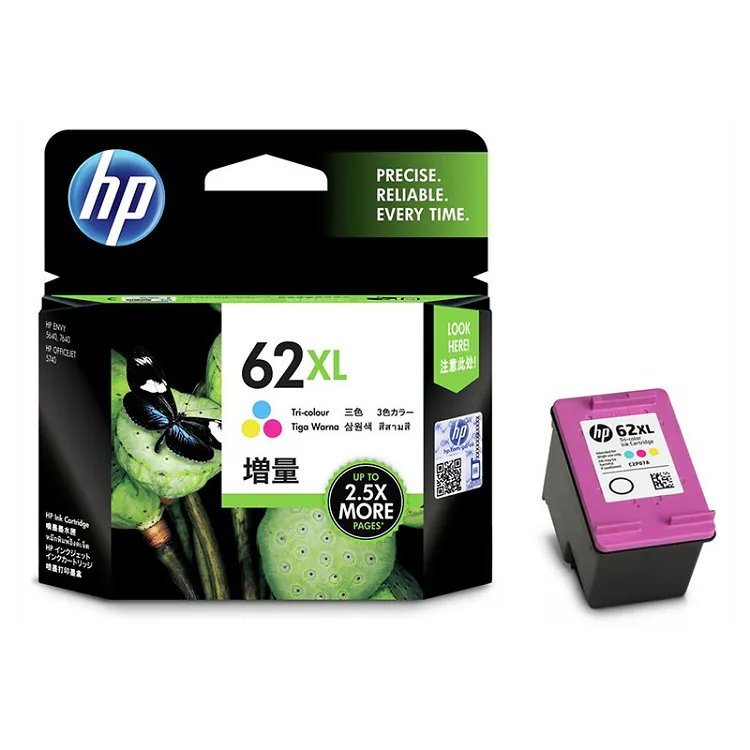 HP 62XL (C2P07AE) värviline tindikassett 415lk