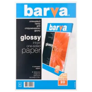 Barva Glossy 200 g / m², A4, 20 lk